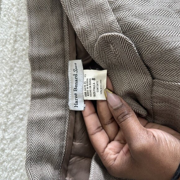 Harvé Benard Sport Pants Light Brown Size 8 - Picture 4 of 5